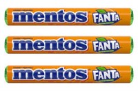 Mentos  Fanta Orange Flavour 3 x37g