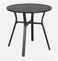 Round Aluminum Bistro Table - Black ( Pre-owned,