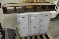 Steel Cabinet with Shelf, Approx 36"x21"x31" and