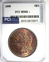 1889 Morgan MS65+ LISTS $475