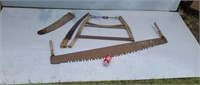 Buck saw. Two man cc saw pruning saw.