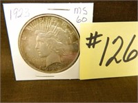 1923 Peace Silver Dollar MS60