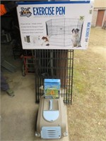 Exercise Pen, Pet Carrier, Pad