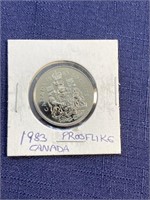 1983 Canadian $.50 coin proof like