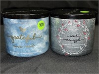 2 BATH AND BODY WORKS CANDLES - ICE CRANAPPLE