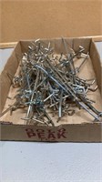 FLAT OF PEG BOARD HOOKS