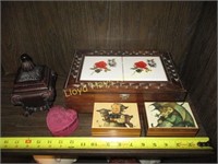 5pc Trinket Keeper Boxes & Music Boxes
