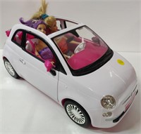 Barbie Fiat w/ 2 Barbie Dolls