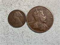 Two coins from Great Britain