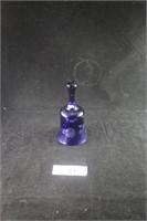Cobalt Blue Etched Bell