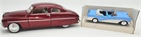 Vtg.1955 and 1949 Danbury Mint and Motormax Cars