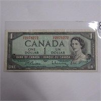 1954. CAN. 1$ BILL