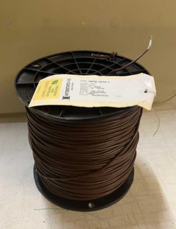 Used Brown 1000 Ft Interstate AWG 18 16/30 UL 1015