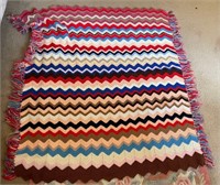 D - HAND MADE THROW BLANKET 59"L (A56)