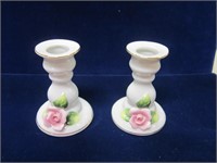 Pair of Ceramic Candle Holders