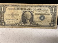 $1 Blue Letter Silver Certificate 1957 B