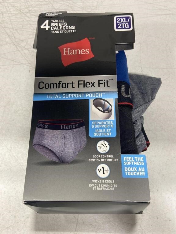 HANES COMFORT FLEX FIT TAGLESS BRIEFS SIZE 2XL