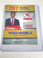 Patrick Mahomes 2017 Rookie Phenoms NFL Draft