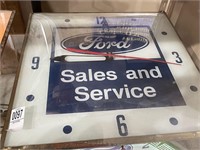 Ford Sales Services Dealer Clock