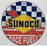 Sunoco Race Fuels 8" Diameter Metal Sign