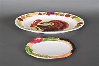 Vintage Turkey Platters
