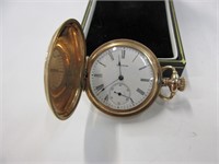 Vintage Waltham 7 jewel g.f. pocket watch running