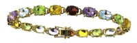 14kt Gold Natural 12.50 ct Gemstone Bracelet