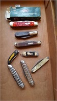 Pocket Knives (8); Case with Box, Barlow, Old