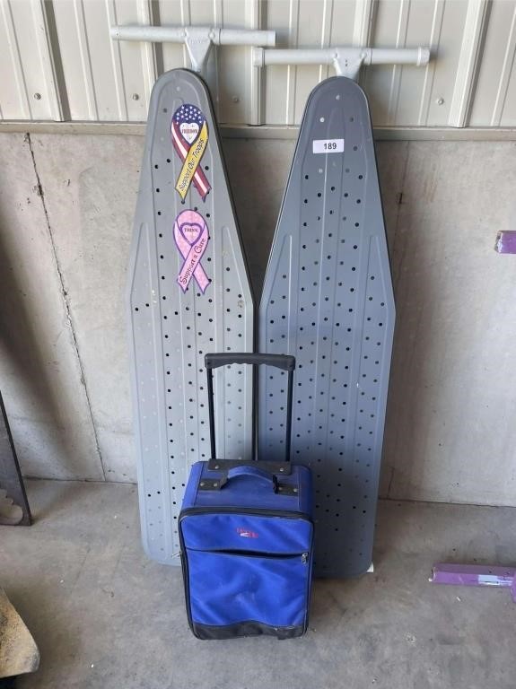 (2) Ironing Boards & Suitcase