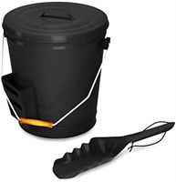 Home-Complete 4.75 Gallon Black Ash Bucket Lid