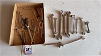 Flat of Craftsman wrenches