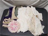 Antique Vest & Doilies