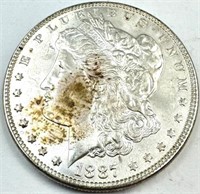 1887 Philadelphia Morgan Silver Dollar