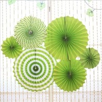 Tissue Paper Fan, Paper Rosettes, Hanging Party