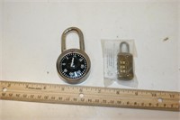 Master Lock Combination Lock  has info on back