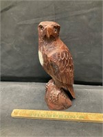 Iron wood carved eagle