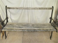 Garden / Park Bench with Cast End Irons