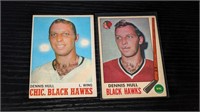 2 1060's 70's Bobby Hull Hockey Cards