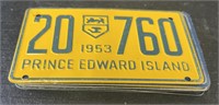 (E) Miniature License Plates. 4 x 2 1/2 in.