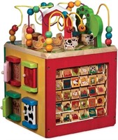 New Battat – Wooden Activity Cube – Discover Farm