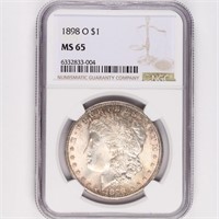 1898-O Morgan Dollar NGC MS65