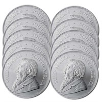 (10) Krugerrand Silver Bullion Coins 1 oz.