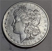 1891 s XF Grade Morgan Dollar