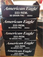 American Eagle 223  (5) Boxes of 20 (100rds)