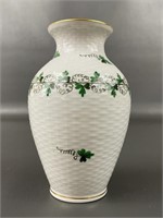 Herend Hungary Hand Painted Porcelain Vase