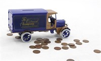 ERTL Die Cast Truck FULL of Wheat Back Pennies