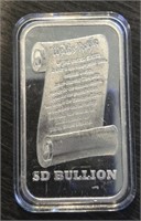 One Ounce Silver Bar: We The People