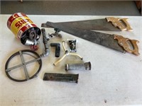 Assort. Metal/Tools Lot -Saws, Faucet Handles, Etc