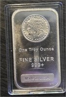 One Ounce Silver Bar: Morgan