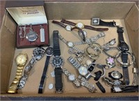 Box lot of watches and watch parts